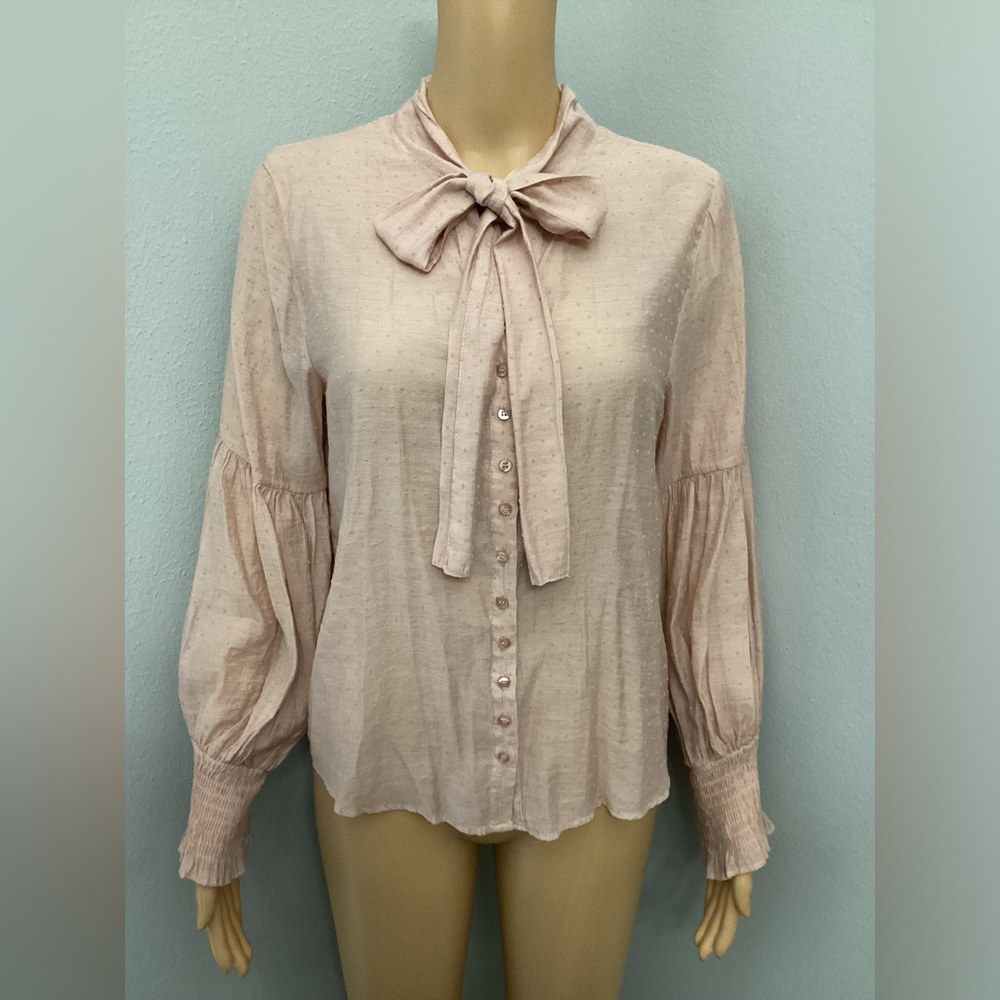 Zara pink bow 🎀 blouse
